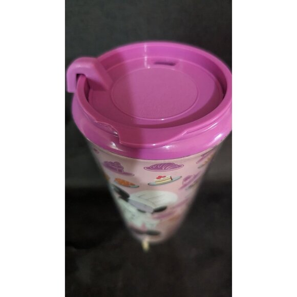 Taste Your Way Around The World Epcot Travel Tumbler Minnie Chef 2019 Pink 16oz - Picture 5 of 7